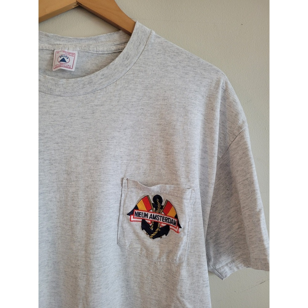 Vintage 90s‎ DELTA Apparel Tshirt Nieuw Amsterdam Sz L